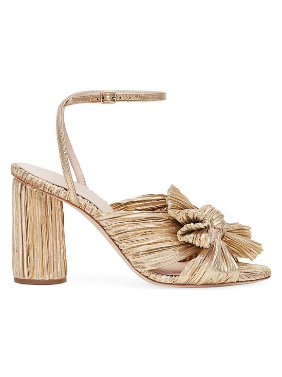 Loeffler Randall Shoes - Loeffler Randall Chic Gold Camellia Knotted Sandals Size 8